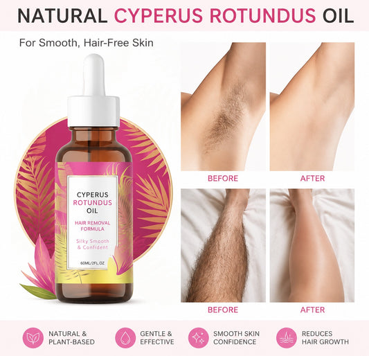 CYPERUS ROTUNDUS PARA RETARDAR EL CRECIMIENTO DEL VELLO