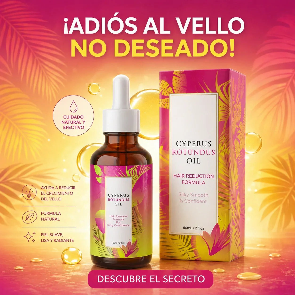 CYPERUS ROTUNDUS PARA RETARDAR EL CRECIMIENTO DEL VELLO